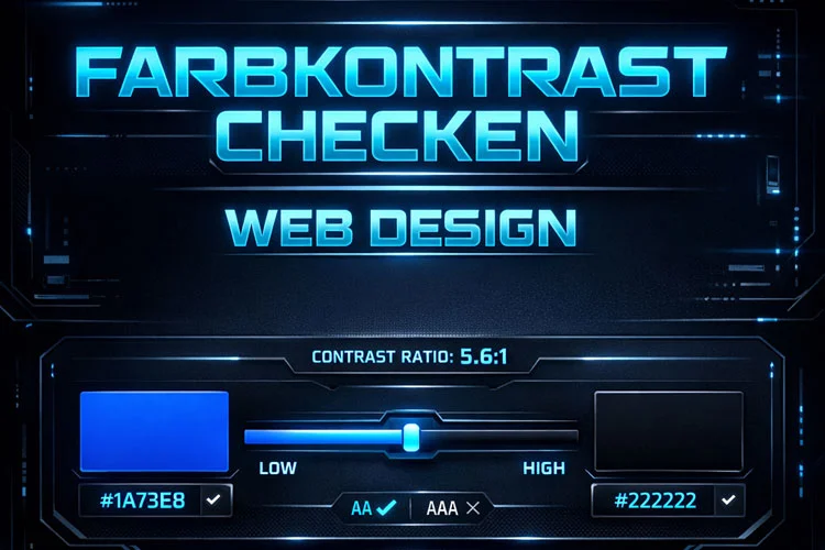 Webdesign lernen: Farbkontrast checken