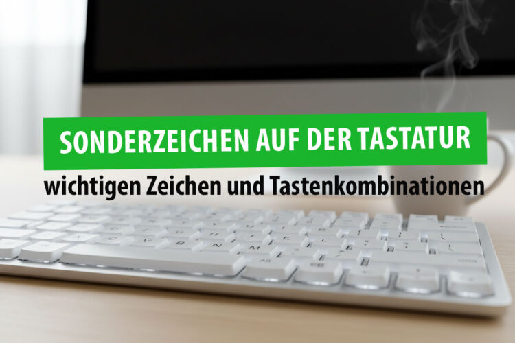 Alle wichtigen Zeichen und Tastenkombinationen